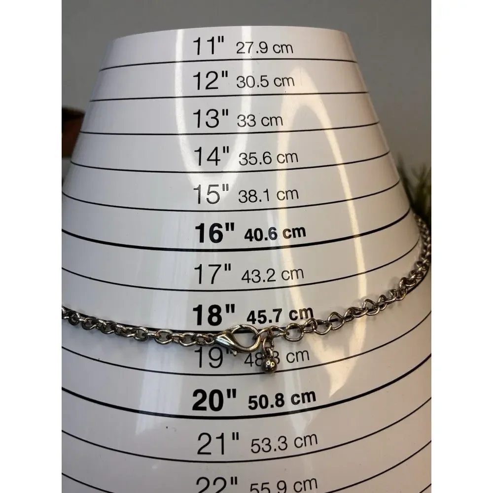Bronze Hammer Head Shaped Pendant, Necklace, Silver Chain